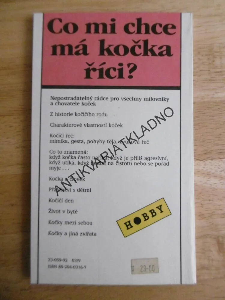 CO MI CHCE MÁ KOČKA ŘÍCI?, HELEN ANN AUGSTOVÁ