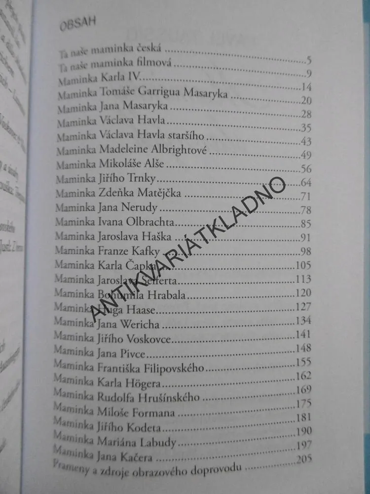 MAMINKY SLAVNÝCH, PAVEL TAUSSIG, **an