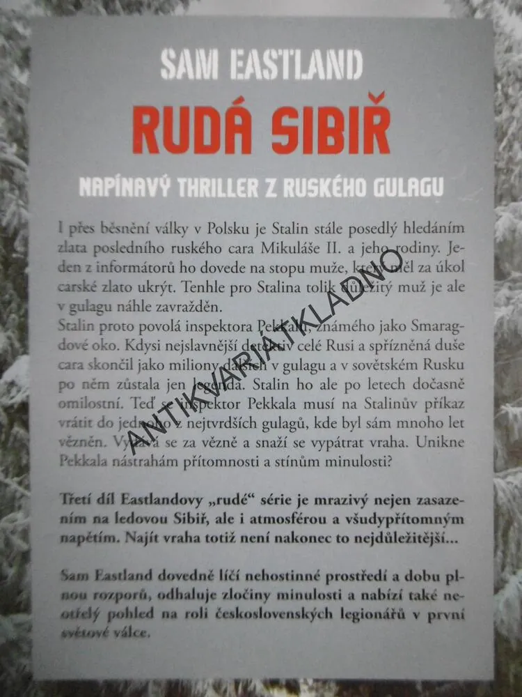 RUDÁ SIBIŘ, SAM EASTLAND, **an