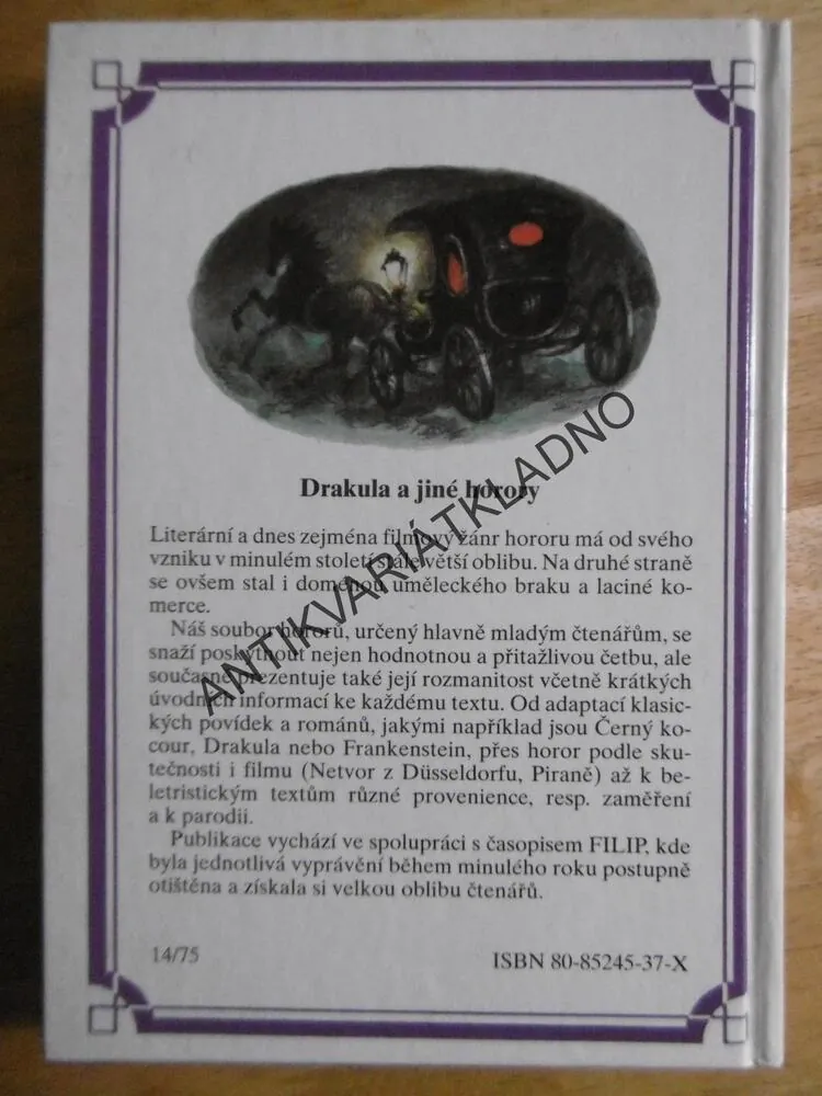 DRAKULA A JINÉ HORORY,JAN ČERNÝ, 1993, **an