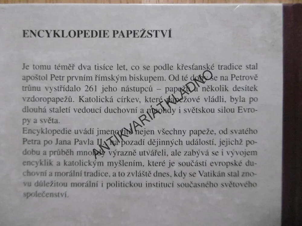 ENCYKLOPEDIE PAPEŽSTVÍ, JAN WIERUSZ KOWALSKI, **an