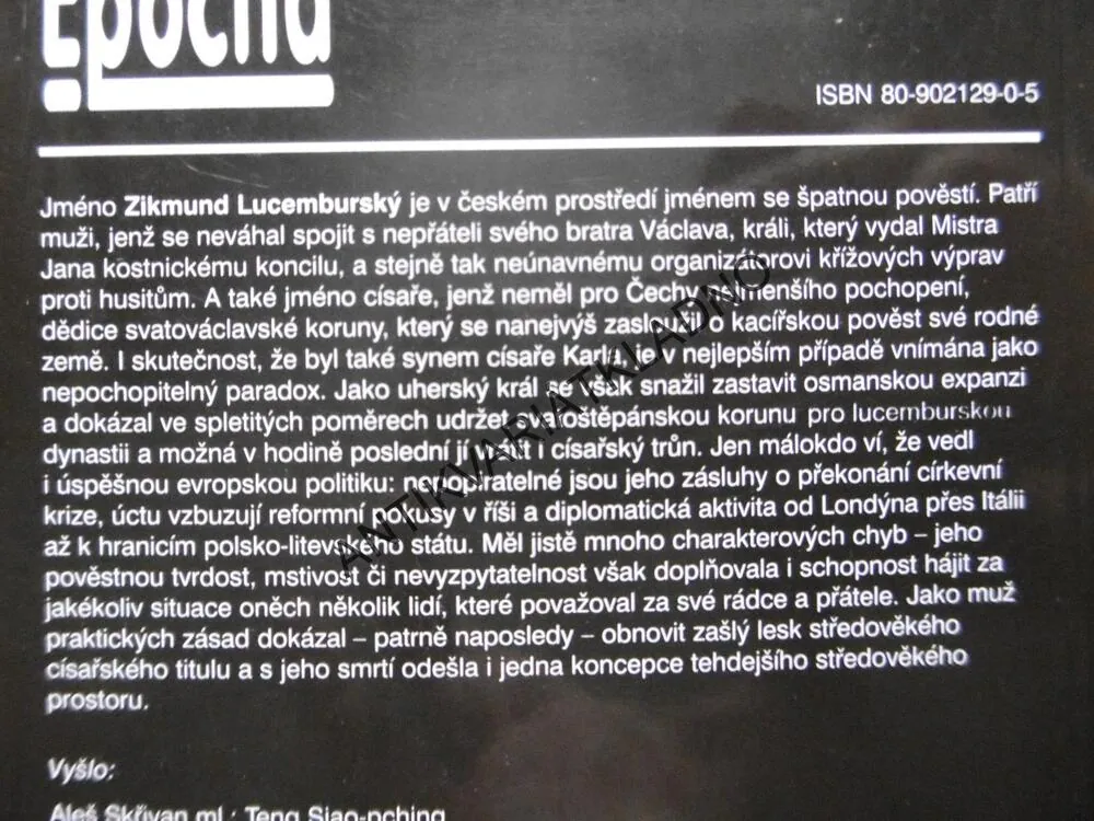 ZIKMUND LUCEMBURSKÝ, VÁCLAV DRŠKA, LIŠKA NA TRŮNĚ,