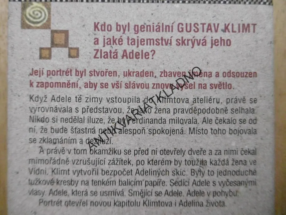 DÁMA VE ZLATÉM, ANNE-MARIE O´CONNOROVÁ, **an