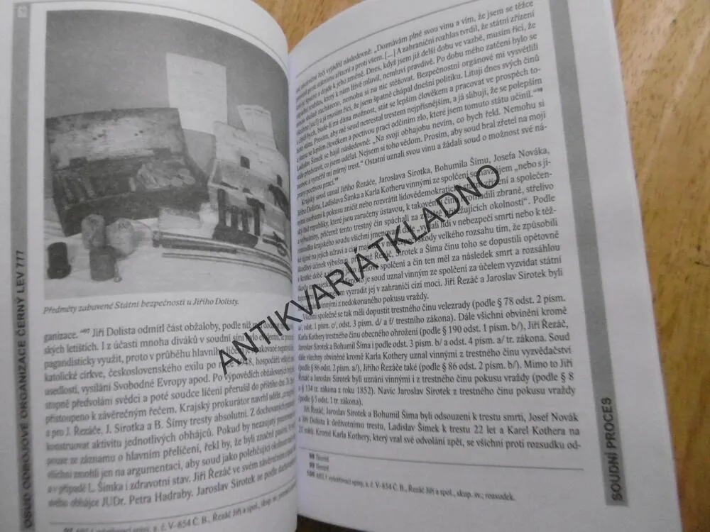 OSUD ODBOJOVÉ ORGANIZACE ČERNÝ LEV 777, TOMÁŠ BURSÍK