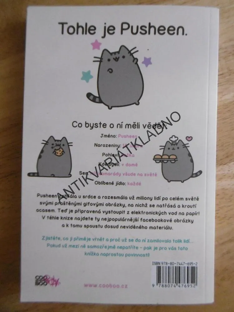 PUSHEEN, JÁ KOŠIŠTA, CLAIRE BELTONOVÁ, **an