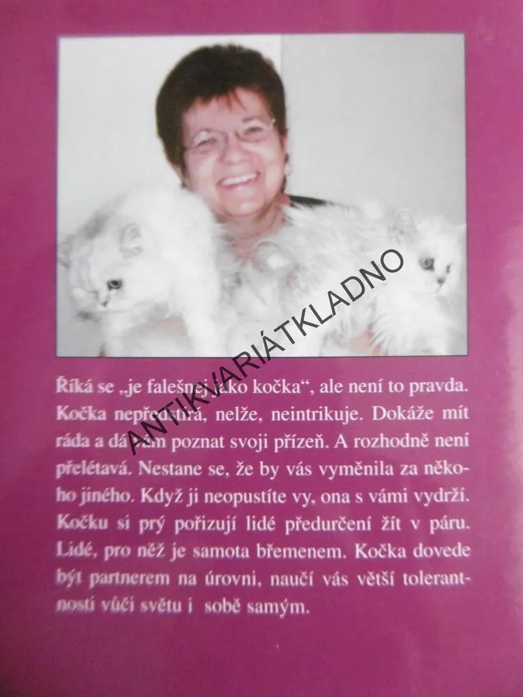 KOČKA SE ŠPATNOU POVAHOU, MARIE FORMÁČKOVÁ, **an