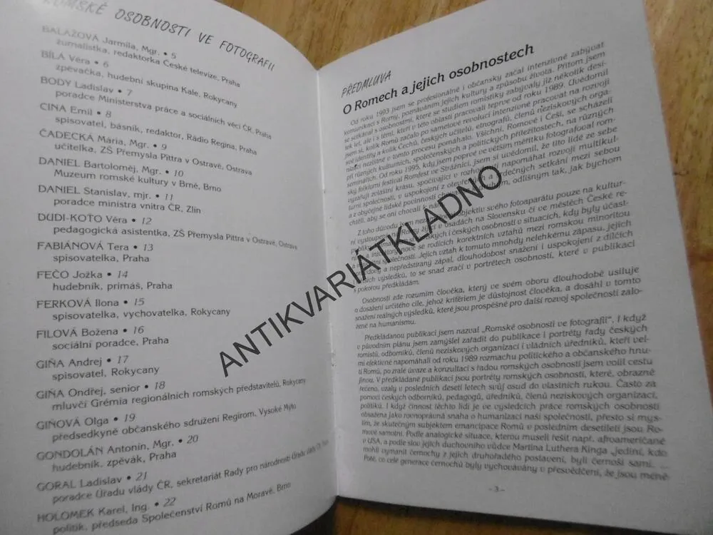 ROMSKÉ OSOBNOSTI VE FOTOGRAFII, JAROSLAV BALVÍN, RÓMOVÉ, RÓMSKÉ DĚJINY, CIKÁNI
