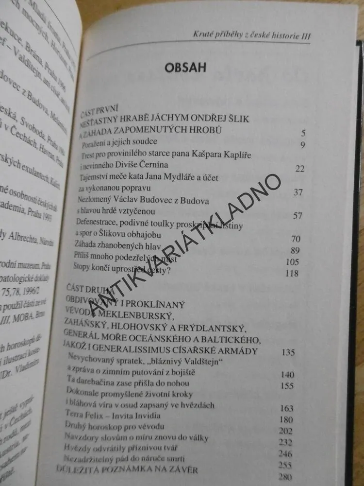 KRUTÉ PŘÍBĚHY Z ČESKÉ HISTORIE III., PAVEL TOUFAR, **an
