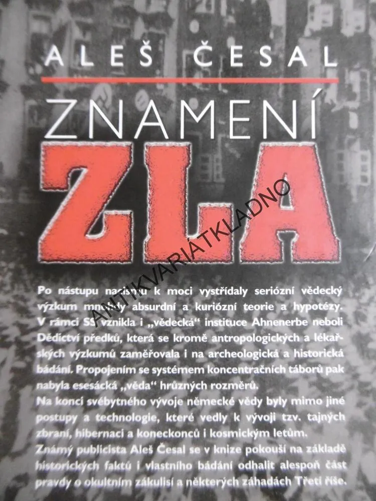 ZNAMENÍ ZLA, ALEŠ ČESAL,**an