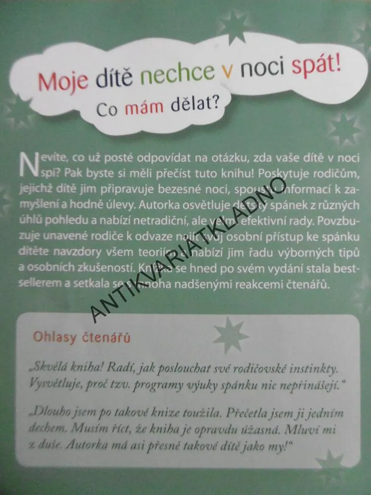 KONEČNĚ SPÍ CELOU NOC!, EVA SOLMAZ, **an