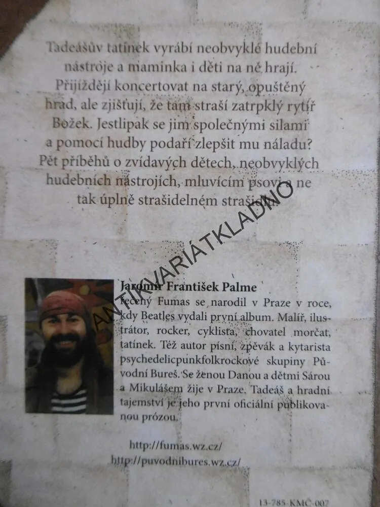 TADEÁŠ A HRADNÍ TAJEMSTVÍ, JAROMÍR FRANTIŠEK PALME, **an