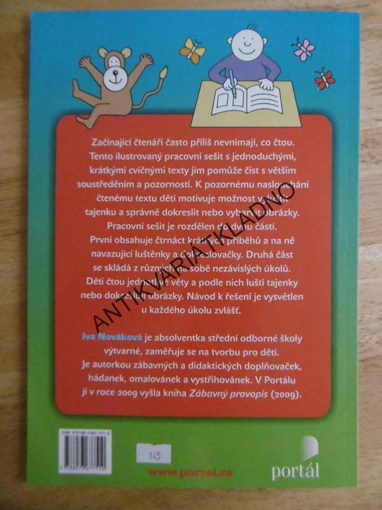 VÍŠ, CO ČTEŠ? LUŠTĚNÍ S NÁCVIKEM POZORNÉHO ČTENÍ, PRO ZAČÍNAJÍCÍ ČTENÁŘE