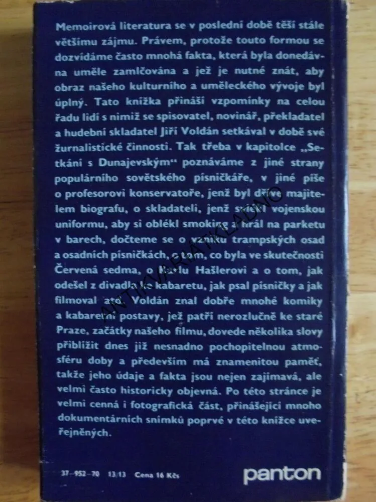 ŠLI TŘI MUZIKANTI A JINÉ VZPOMÍNKY, VOLDÁN, 1970