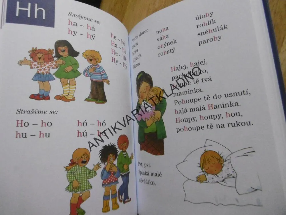 PRVNÍ ČTENÍ PÍSMENA, SLABIKY SLOVA TEXTY, VLASTA BLUMENTRITTOVÁ, EDITA PLICKOVÁ, **an