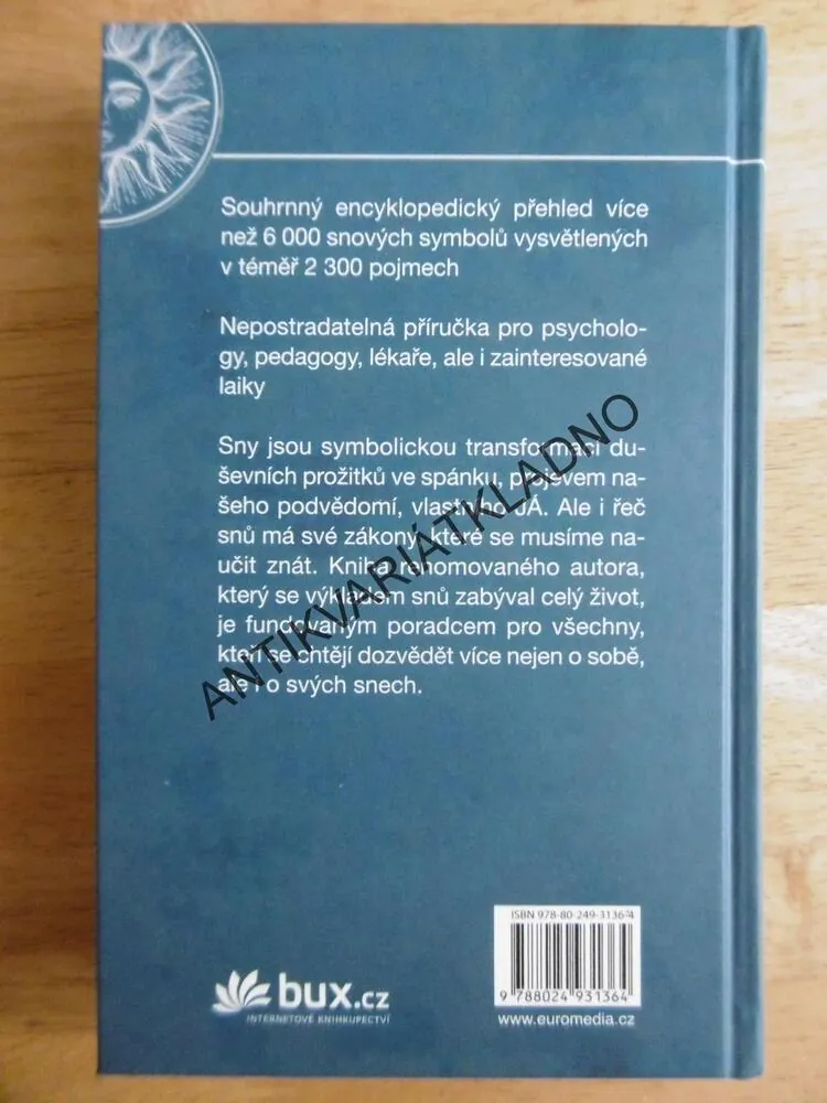 SNÁŘ, LEXIKON SNOVÝCH SYMBOLŮ, HANNS KURTH, SPÁNEK, SEN, **an