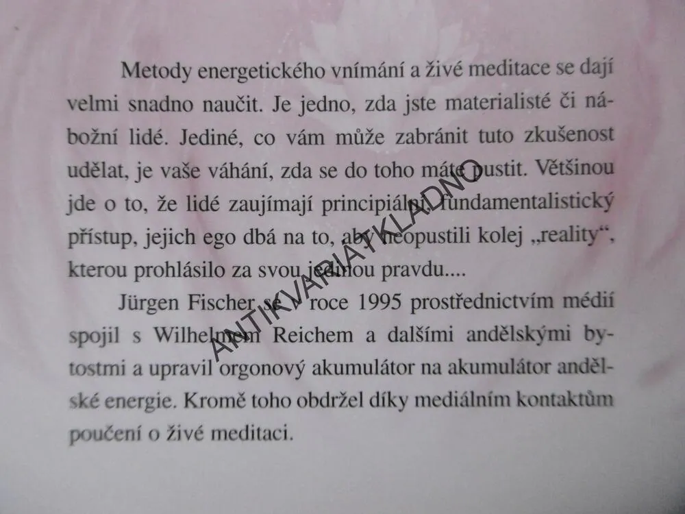 KURZ ŽIVÉ MEDITACE S POMOCÍ ANDĚLŮ, JAK VSTOUPIT DO DUCHOVNÍHO SVĚTA, JÜRGEN FISCHER