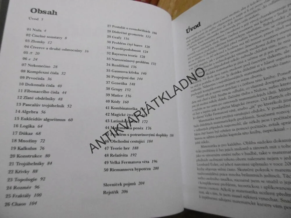 MATEMATIKA 50 MYŠLENEK, KTERÉ MUSÍTE ZNÁT, TONY CRILLY, 