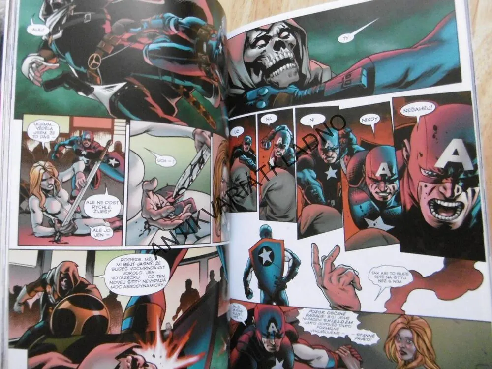 CAPTAIN AMERICA, KAPITÁN AMERIKA,HAIL HYDRA, KOMIKS MARVEL, **an