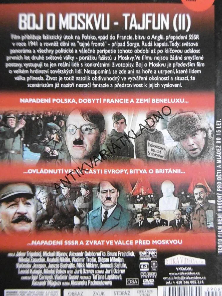 BOJ O MOSKVU, 1-4, DVD FILM