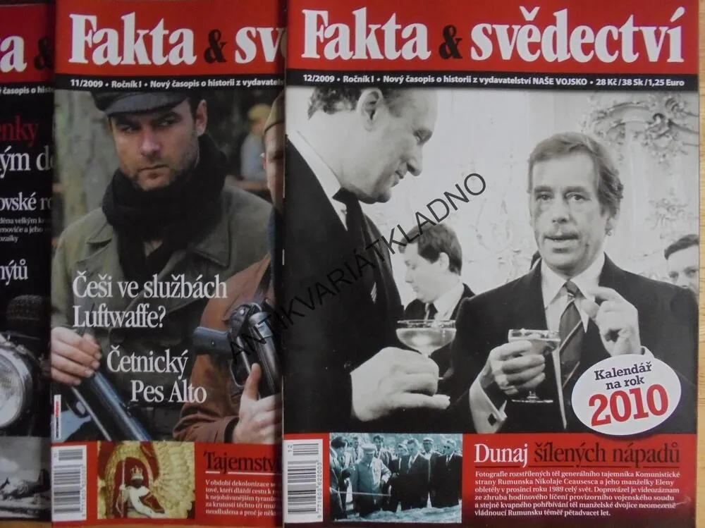 FAKTA A SVĚDECTVÍ,1-12/2009,ČASOPIS VÁLKA, ARMÁDA