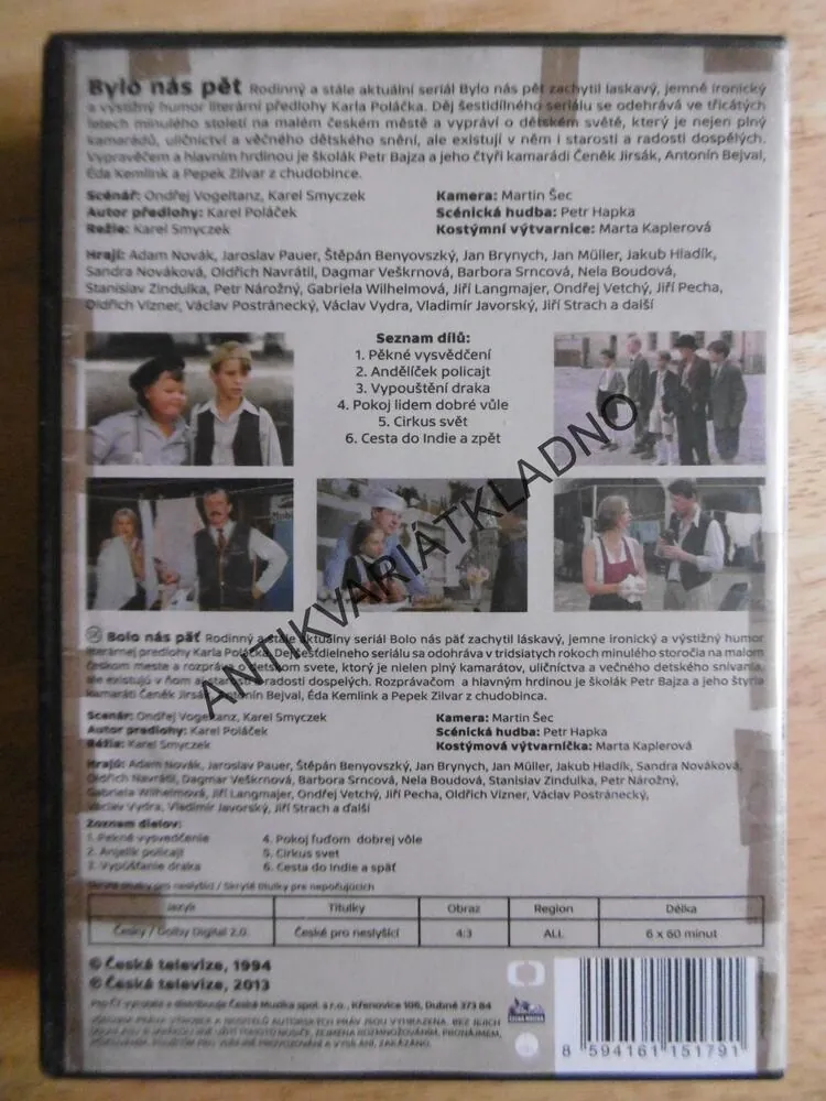 BYLO NÁS PĚT, 6 X DVD FILM
