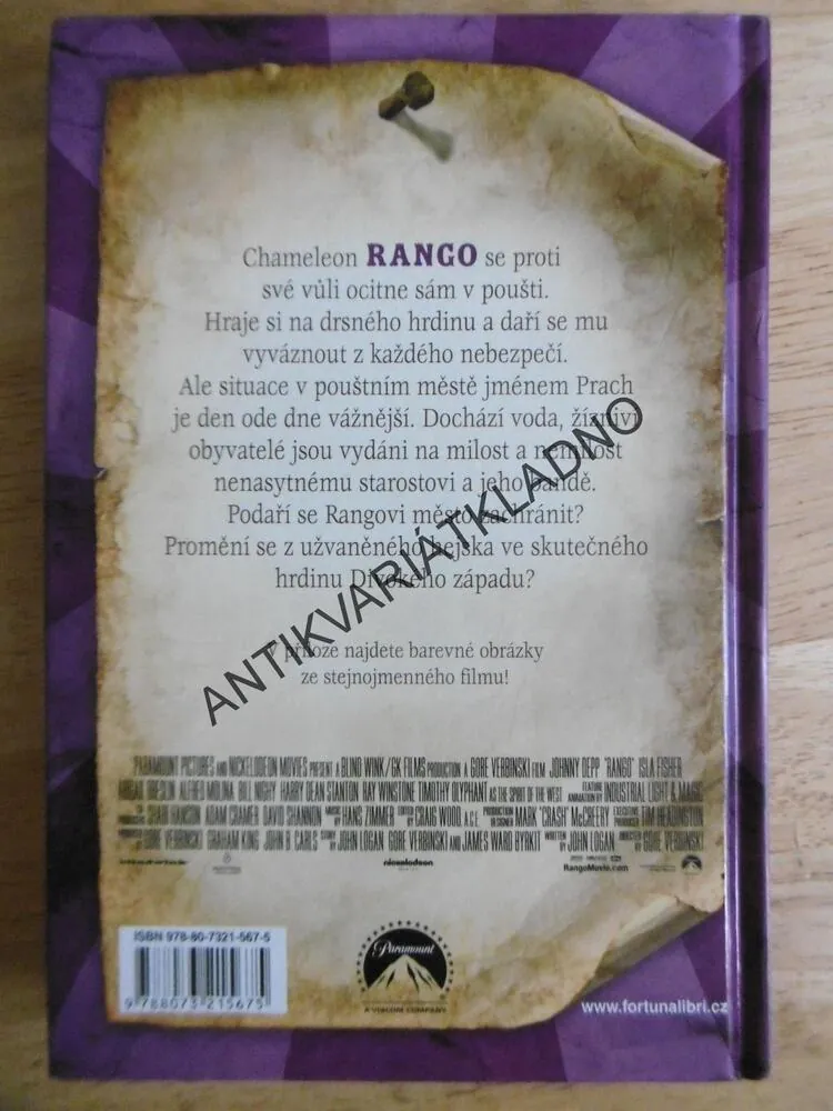 RANGO, HRDINA DIVOKÉHO ZÁPADU, **an