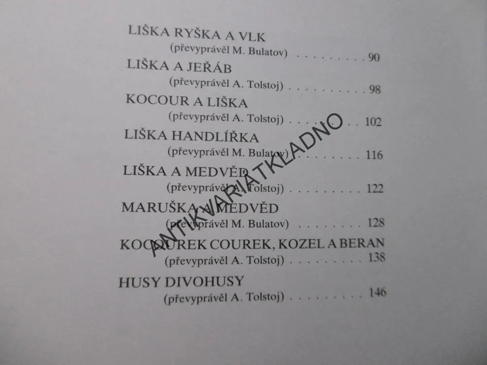 ČERVENÝ ZÁMEČEK, JEVGENIJ RAČOV, RUSKÉ LIDOVÉ POHÁDKY, **an