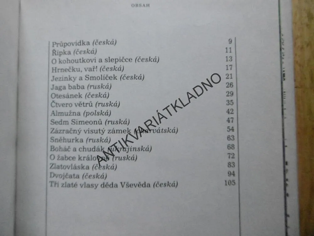 POHÁDKY DĚDA VŠEVĚDA, KAREL JAROMÍR ERBEN, MILOSLAV JÁGR,**an