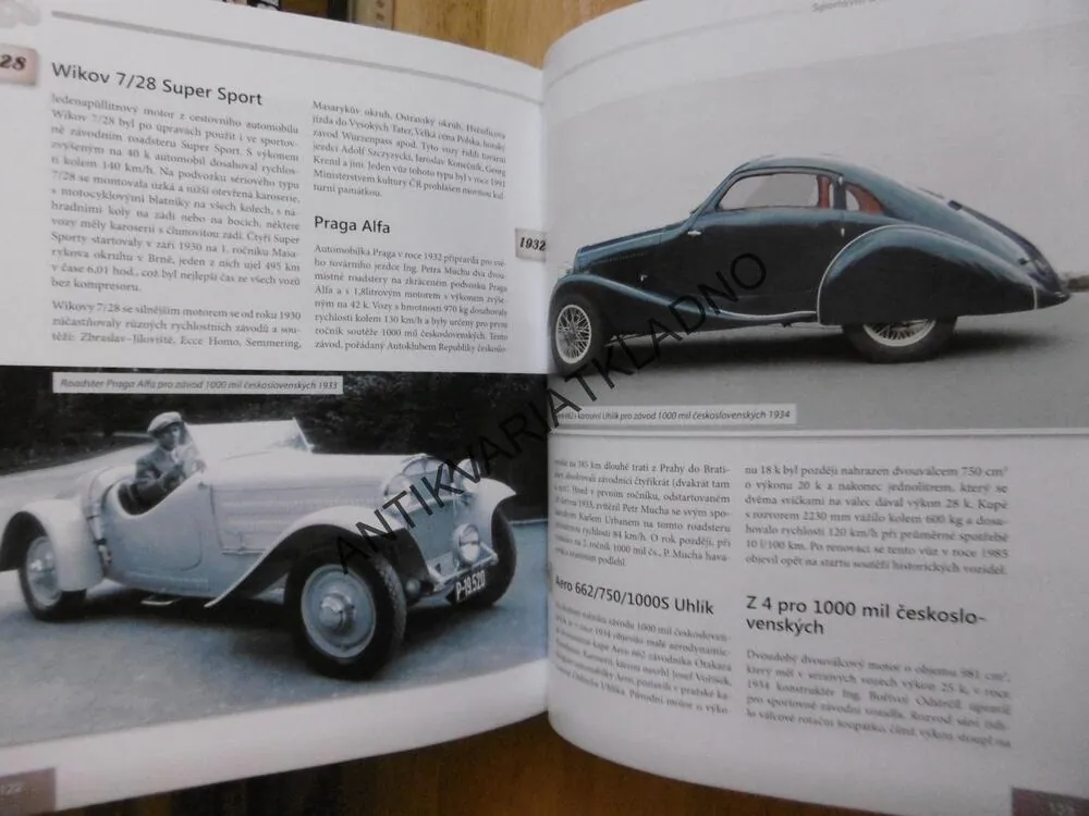 DVĚ STOLETÍ ČESKÝCH AUTOMOBILŮ, MARIÁN ŠUMAN-HREBLAY, HISTORIE VÝROBY OSOBNÍVHA SPORTOVNÍCH VOZIDEL OD 1815, **an