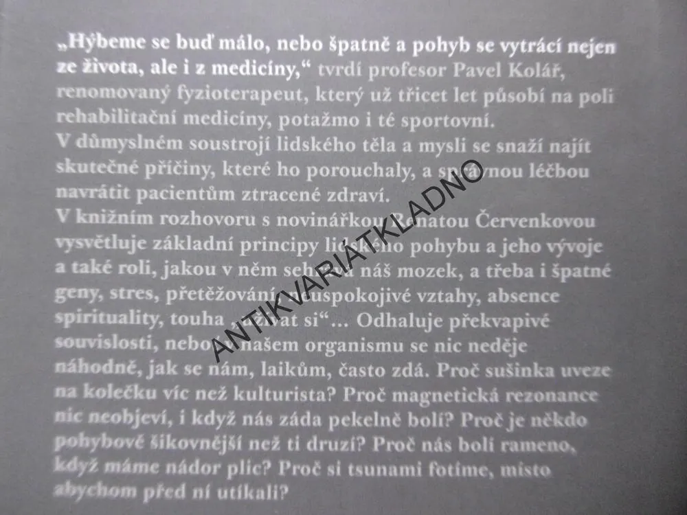 LABYRINT POHYBU, RENATA ČERVENKOVÁ, PAVEL KOLÁŘ, **an