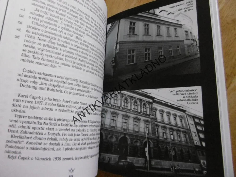 PRAHA ZEDNÁŘSKÁ, HISTORIE ZEDNÁŘSTVÍ, ZEDNÁŘI, KAREL SÝS AUTOGRAM S VĚNOVÁNÍM, **an
