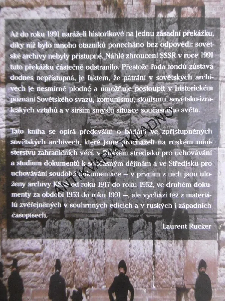 STALIN, IZRAEL A ŽIDÉ, LAURENT RUCKER, **an