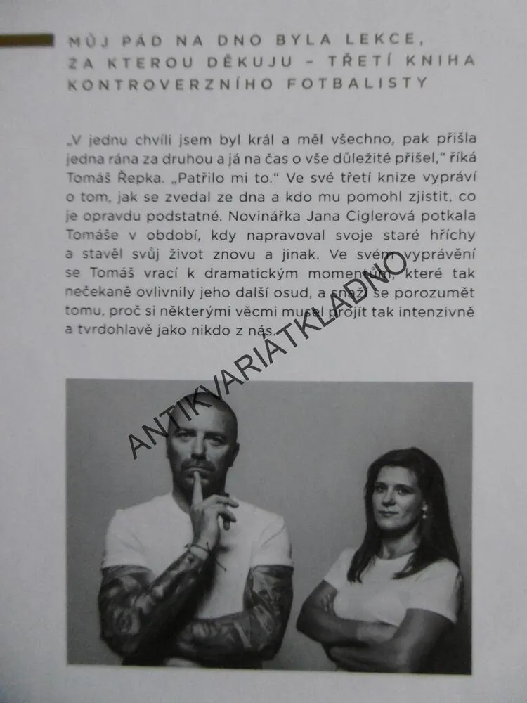 TOMÁŠ ŘEPKA -  DĚKUJU, JANA CIGLEROVÁ, **an
