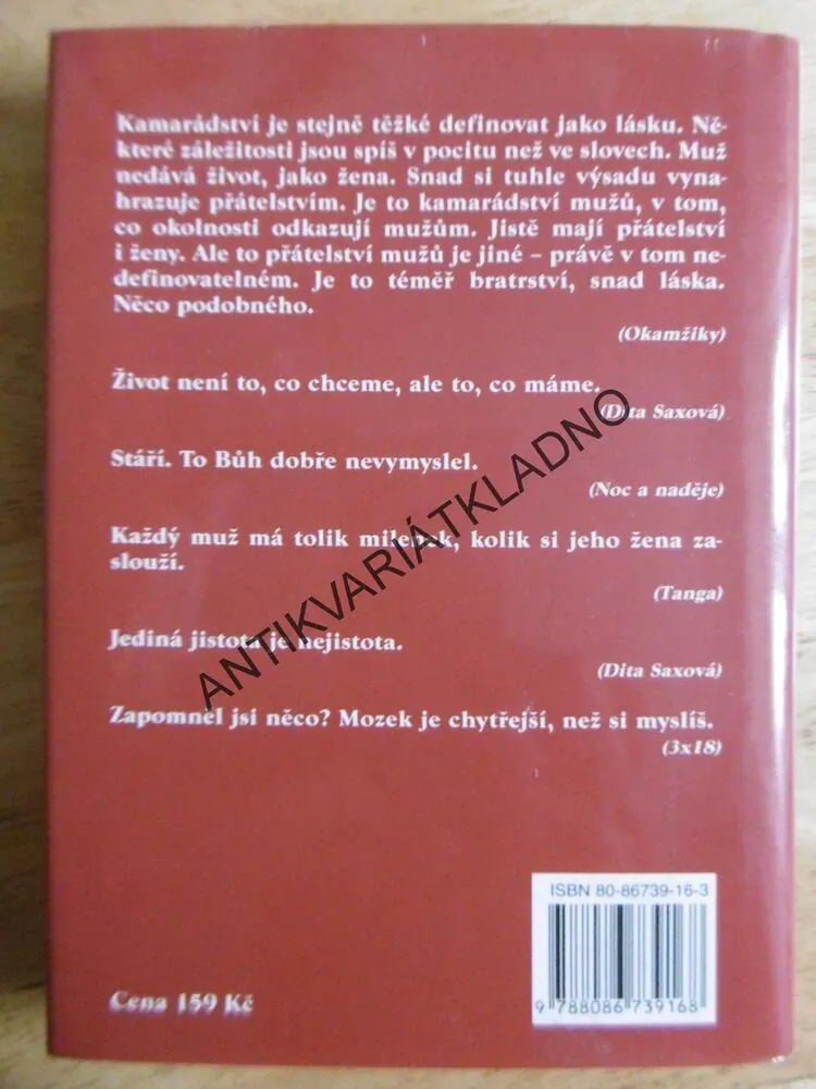 ESENCE, ARNOŠT LUSTIG, **an