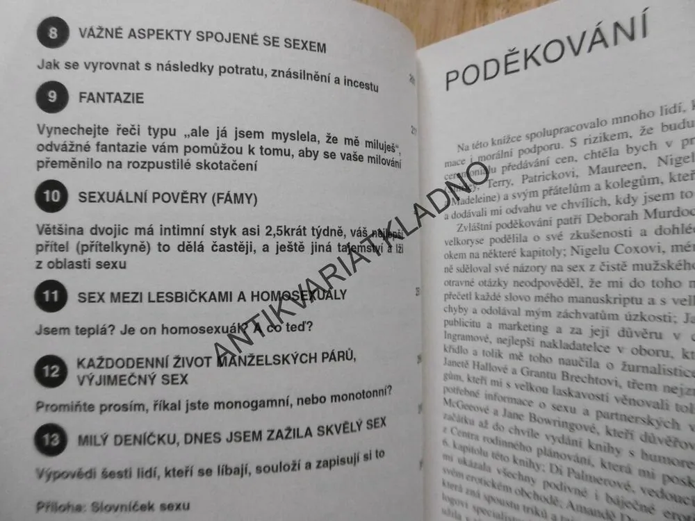 ŽHAVÝ SEX A JAK NA TO, TRACEY COXOVÁ, UČEBNICE SEXU, **an