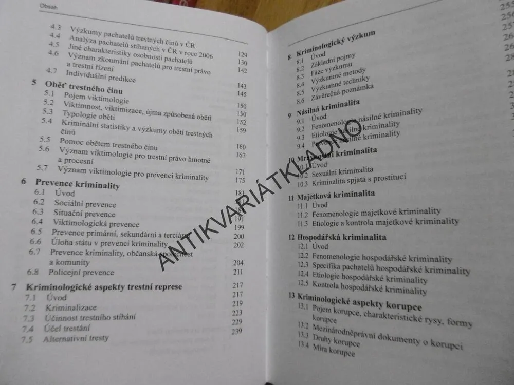 KRIMINOLOGIE, OTO NOVOTNÝ, JOSEF ZAPLETAL, **an