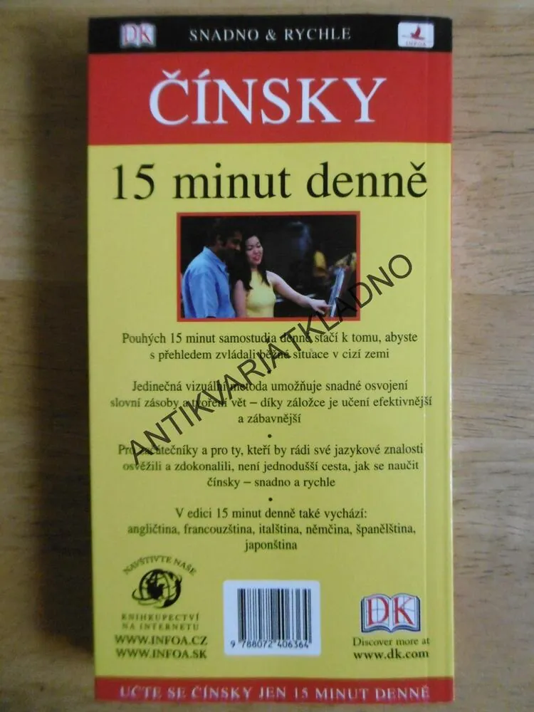 ČÍNSKY 15 MINUT DENNĚ, BEZ CD, ČÍNŠTINA