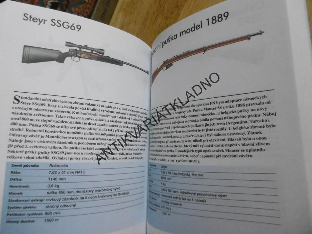RUČNÍ PALNÉ ZBRANĚ 20. STOLETÍ, 270 PALNÝCH ZBRANÍ, **an