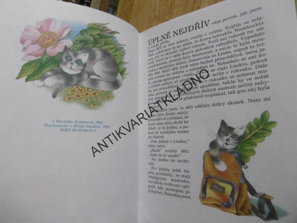 KAŽDÝ VEČER S KOČKOU LINDOU, MARKÉTA ZINNEROVÁ, MILAN JANÁČEK, **an