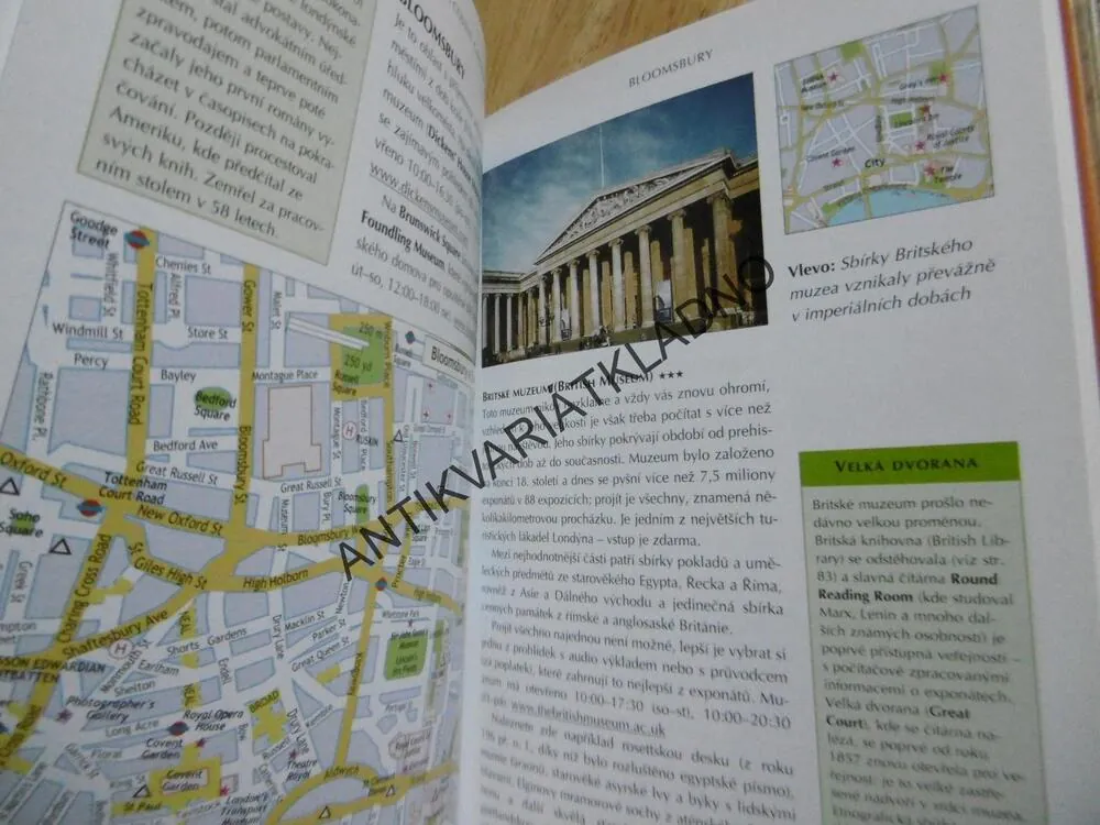 LONDÝN, ANGLIE, VELKÁ BRITÁNIE, TURISTICKÝ PRŮVODCE, + MAPA, **an
