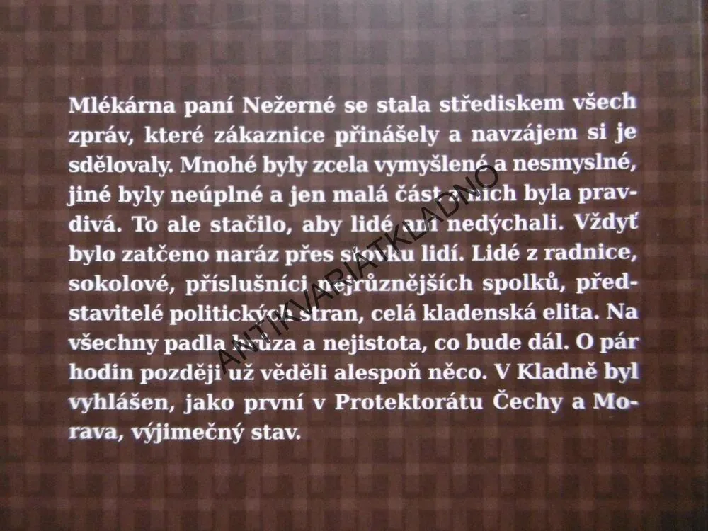 HNĚDÝ MRAK NAD KLADNEM, JAROSLAV VYKOUK, KLADNO, **an
