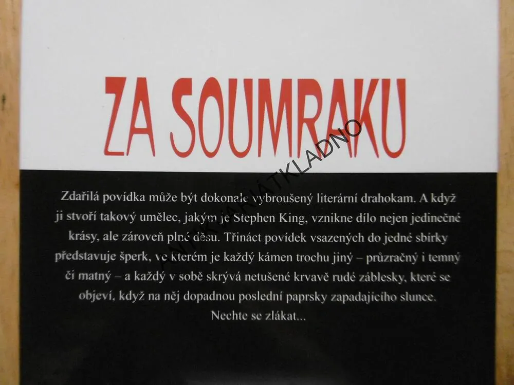 ZA SOUMRAKU, STEPHEN KING, **an