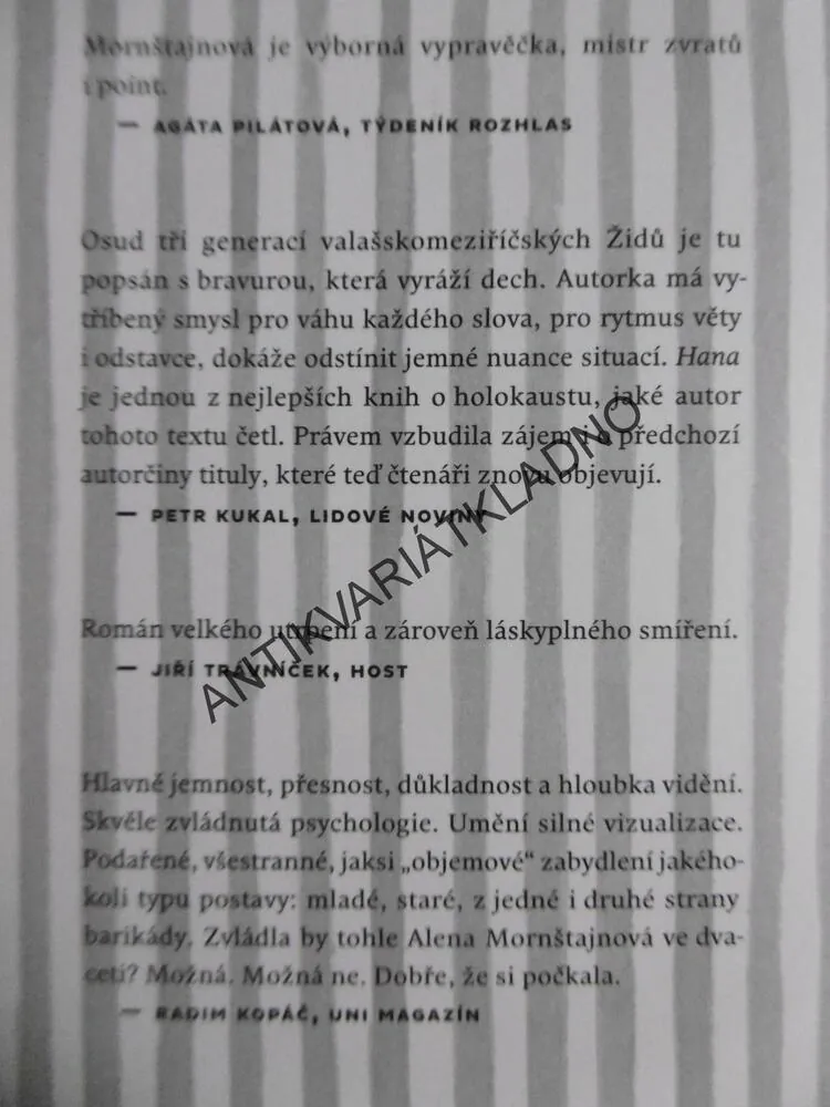 HANA, ALENA MORNŠTAJNOVÁ, **an