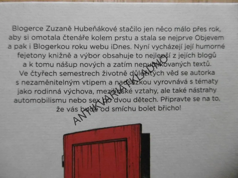 VSTUPTE BEZ KLEPÁNÍ, ZUZANA HUBEŇÁKOVÁ, **an