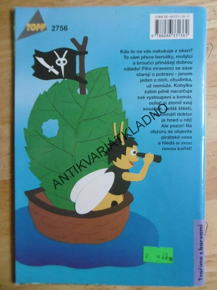SCHOVÁVANÁ V TRÁVĚ, BROUČCI Z WINDOWCOLOR A PAPÍRU, **an