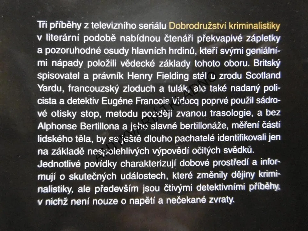 DOBRODRUŽSTVÍ KRIMINALISTIKY, JAN ŠIKL,