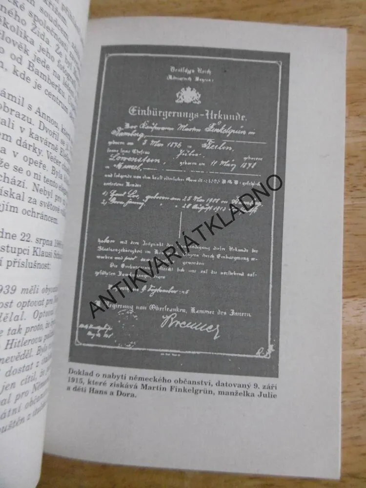 NĚMECKÝ DŮM ANEB PŘÍBĚH NEPOTRESTANÉ VRAŽDY, PETER FINKELGRUEN, **an 