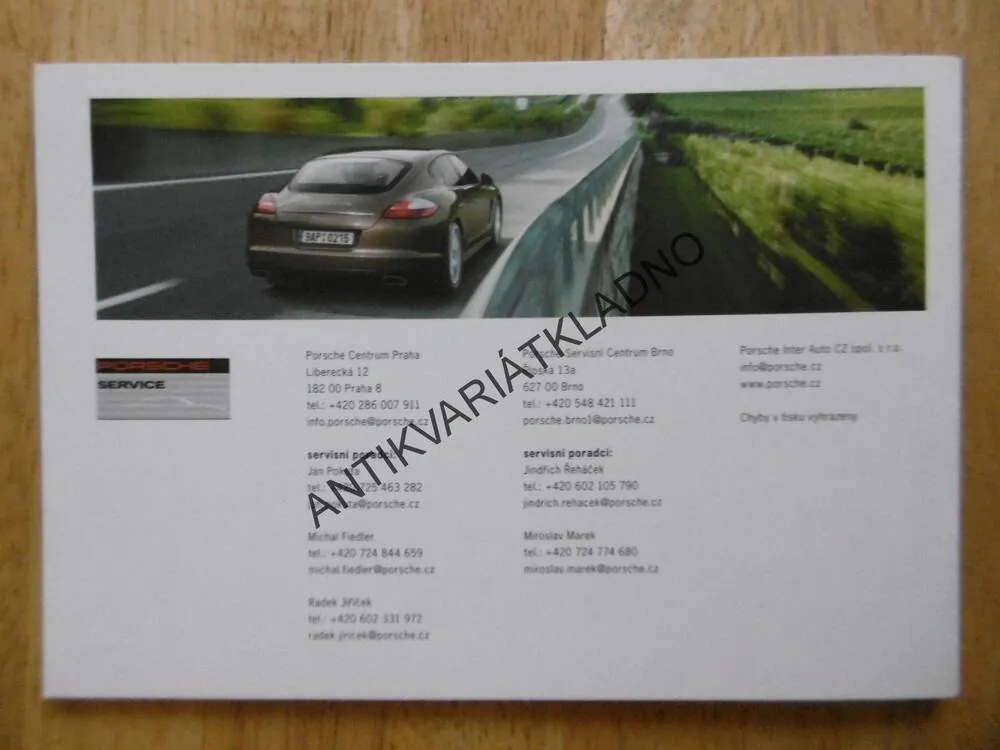 PORSCHE REKLAMNÍ BROŽURKA, ČESKY, JARNÍ FASCINACE,