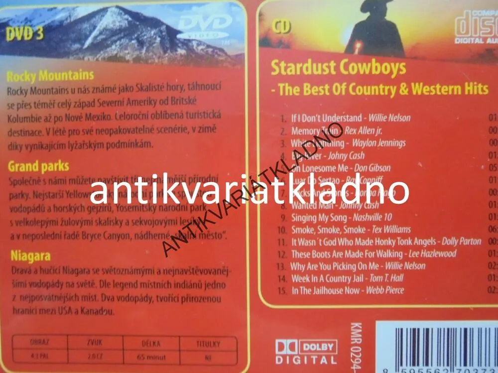 DVD DOKUMENT- USA, AMERIKA 2., 3 DVD + 1 CD HUDBA
