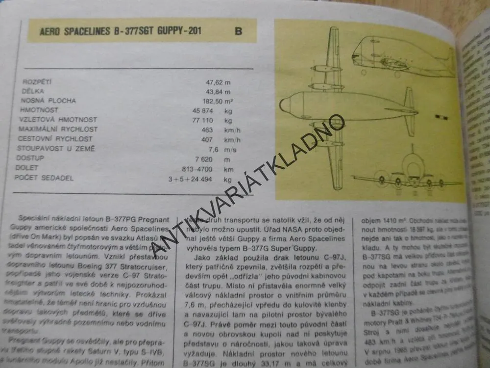ATLAS LETADEL, VÁCLAV NĚMEČEK, ČTYŘMOTOROVÁ DOPRAVNÍ LETADLA, **an